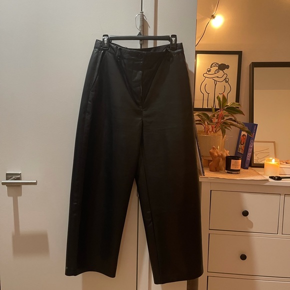 Babaton Pants - Babaton Vegan Leather Pants Sz 10